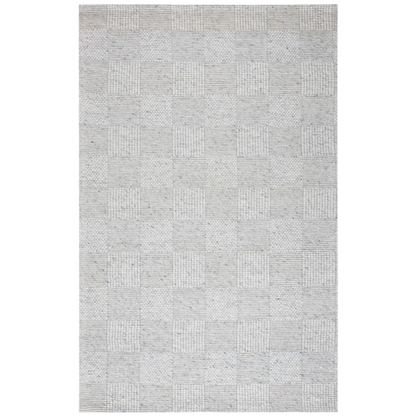 Safavieh 4 x 6 ft. Marbella Contemporary Rectangle Flat Weave Rug Light Gray MRB393F-4 - main